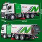 Street Sweeper Truck with Open-able Doors, 11.5'' Big Trash Truck with Lights and Sounds, Friction Powered Garbage Truck Toys Gi