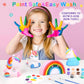 Dededa Paint Your Own Unicorn & Rainbow Night Light Art Kit, Arts And Crafts For Kids Ages 4-8,Unicorn Toys Unicorns Gifts For G