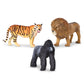 Terra By Battat – Realistic Animal Figurines – Plastic Jungle Animals (5'Lion, 4'Tiger & 3'Gorilla) – Collectible Animal Toys For Kids And Toddlers 3+