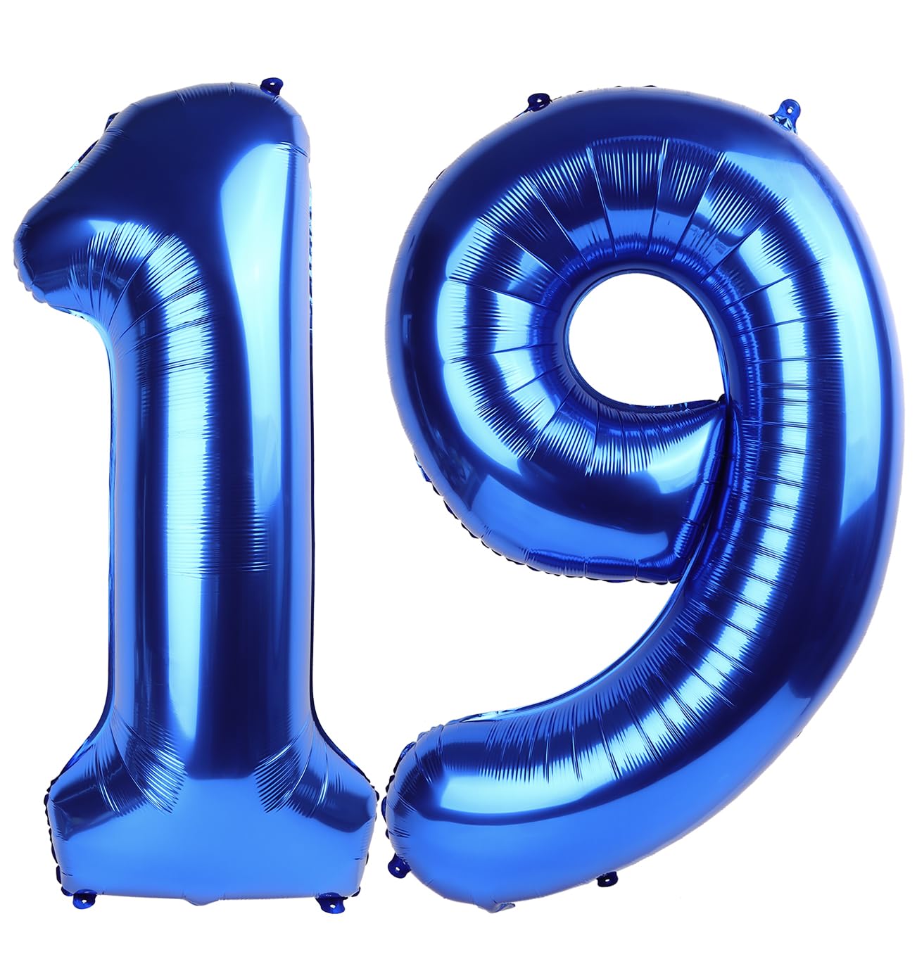 Navy Blue Number 19 Balloon 40 Inch, 19 Number Balloon, 19Th Navy Blue Birthday Decorations, 19 Year Old Girls Boys Blue Party S