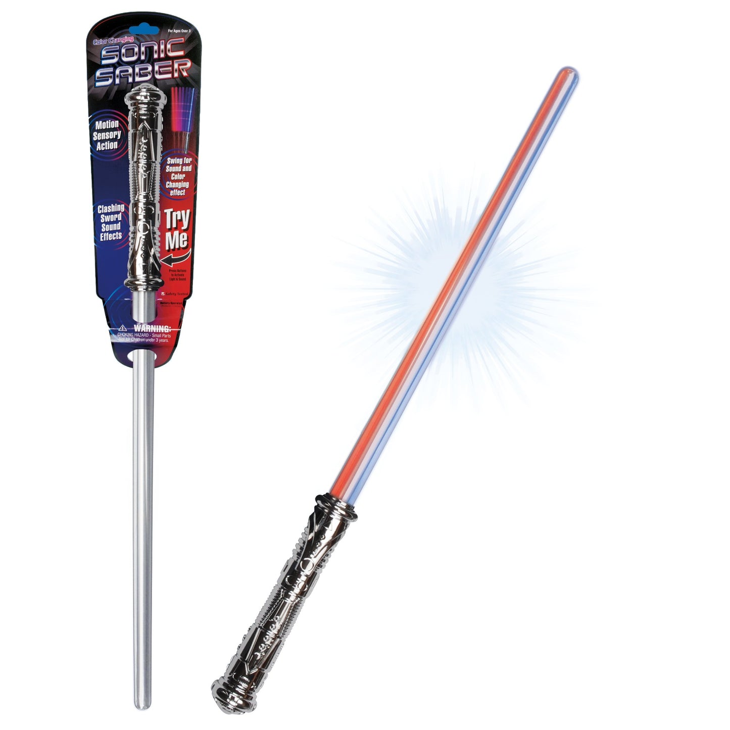 Loftus International Intergalactic LED Light Sonic Saber decorative replica blade with Sounds & Color Changing Effects