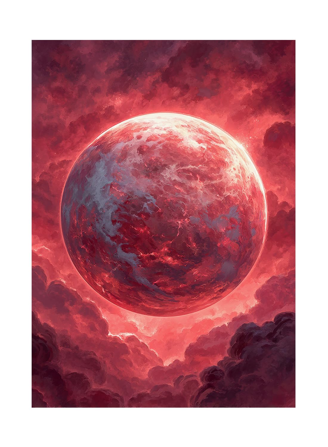 Katomula 100 MTG Card Sleeves with 100 Inner Sleeve, Textured Back Art Sleeves, Fit Standard Size Cards-Mountain Planet