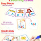 Gojmzo Cvc Word Writing & Spelling Flash Cards, Preschool Learning Toddler Activities, Kindergarten Homeschool Supplies, Sight Words Reading Game, Montessori Educational Toys For 3 4 5 6 Year Old Kids