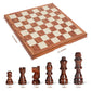 Fanvince Chess Set 15' Wooden Board Game - Wood Sets With 2 Storage Bags And 2 Extra Queens - Gifts Box For Men Dad