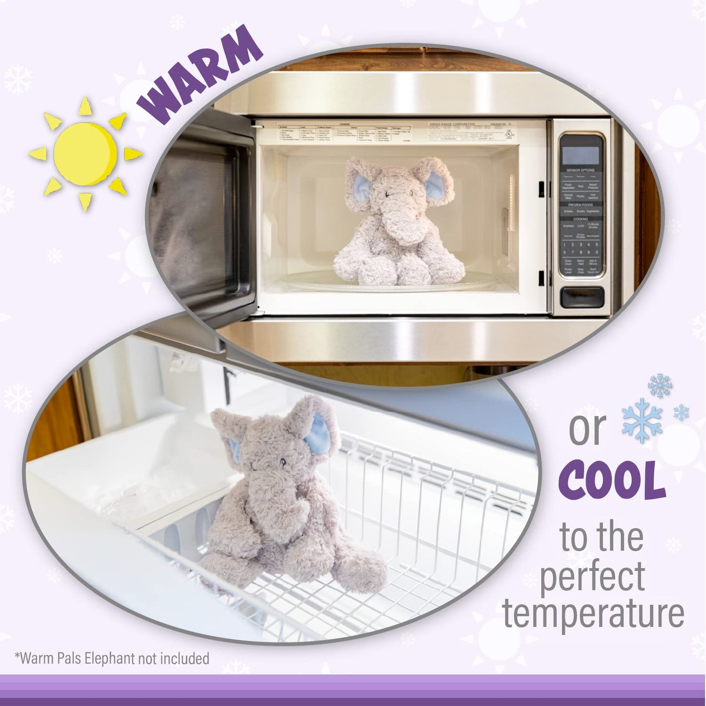 Warm Pals - Dino Dinosaur - 1.5Lbs - Cozy Microwavable Lavender Scented Plush Toys - Heated Stuffed Animal - Heatable Coolable Bedtime Comfort Plushie