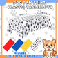 Dunzoom 4 Pack Puppy Dog Pet Paw Print Plastic Tablecloth 54 x 108 Inches Table Cover Paw Print Disposable Rectangle Table Cover