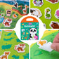 Portable Jelly Quiet Busy Sticker Book, Animal Reusable Sticker Books For Kids, Toddler Sticker Activity Book Preschool Learning Activities Educational Toys For Girls Boys Ages 3+ Birthday Gifts