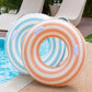 2PCS Pool Floats for mature-themed Striped Swim Ring Pool Floaties Inflatable Swimming Pool Raft Party Water Large Summer Beach Lounger Float Party Supplies (120#Multi Lollipop  2)