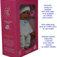 11 Inch Soft Body Hispanic Newborn Baby Doll In Gift Box - Doll Pacifier Included