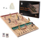 Grhonior Horse Racing Board Game With 11 Luxury Metal Horses Thickened Wood Game Board Including Dice And Cards Finish Line Race