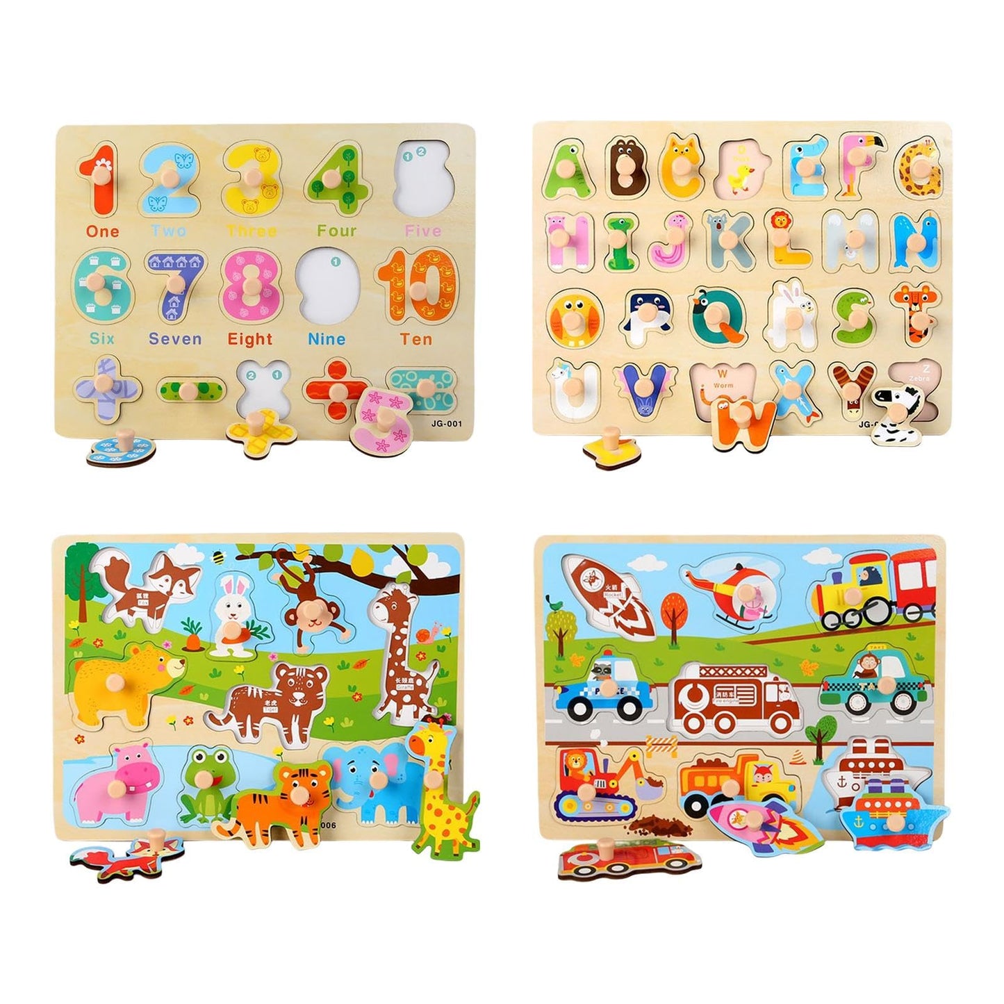 Atorse Jigsaw Puzzle Sorting Basic Skills For Boys And Girls Children New Year Gift Number|Baby | Toys For Baby | Developmental 