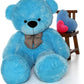 BEST4U TOYS Giant Plush Teddy Bear 48 Inch Stuffed Animal Toy  Soft Blue Bear 121cm