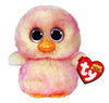 Ty Beanie Boos Feathers Chick 6" Plush Toy - Multicoloured Soft Collectible Teddy - Model 36247