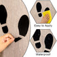 24Pcs Spy Agent of Truth Footprint Floor Decals Stickers Classroom Line Up Floor Decals Black Footprint