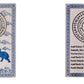 DMtse Feng Shui Blue Rhino Elephant Talisman Card - Metal Anti Burglary Protection