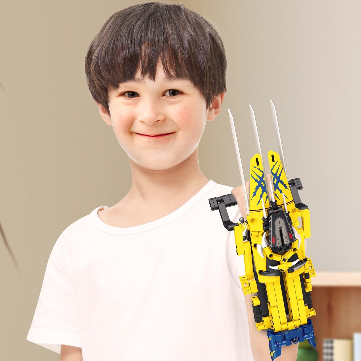 Kabandn Wolver Claw Building Toys for Kids Ages 6 and Up - Kids Role Play Toys with Simulate Flexible Claw - 260pcs Super Hero B