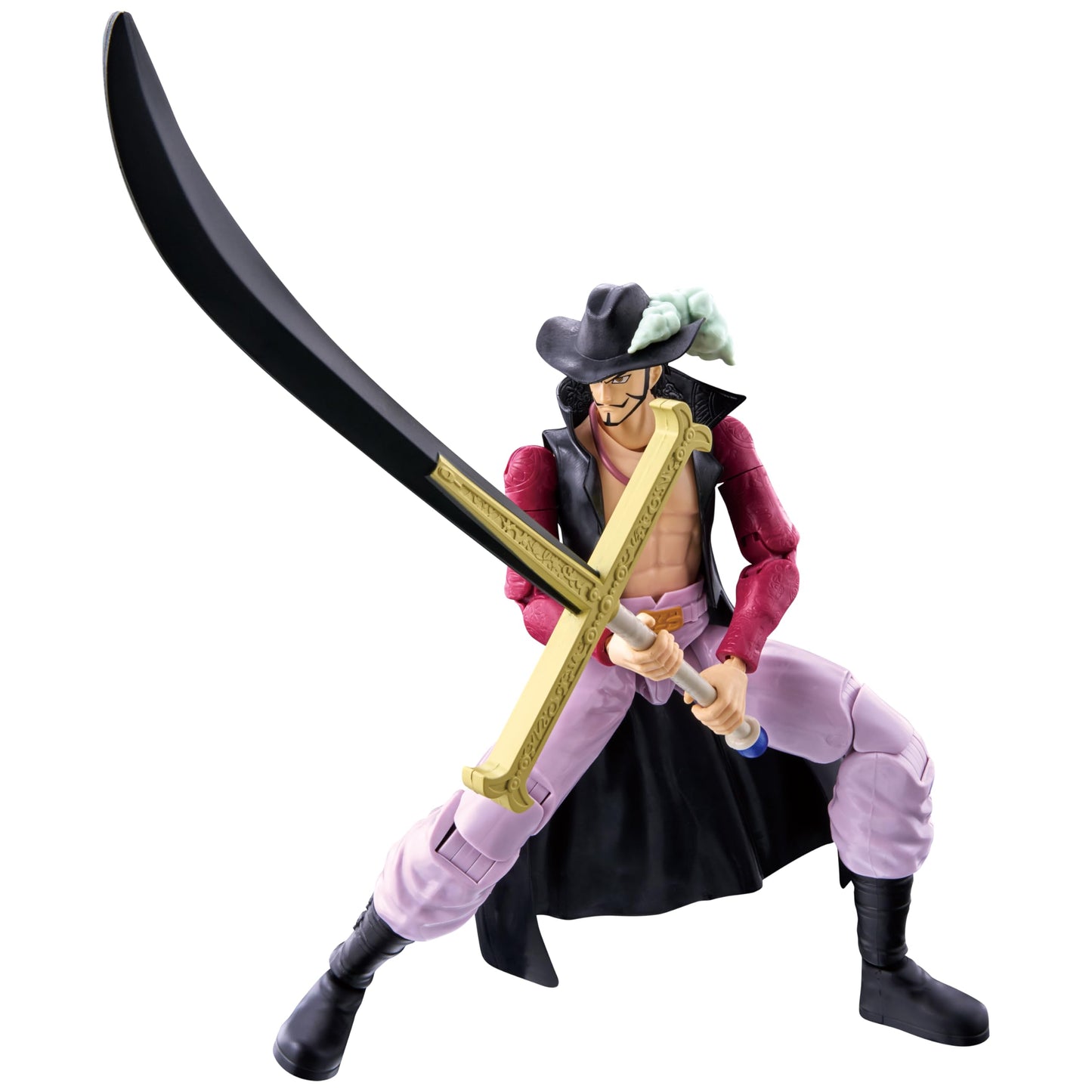 ANIME HEROES Dracule Mihawk Action Figure - Model 37053 - PVC Material - One Piece Collection