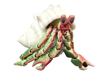 3D Printed Animals Hermit Crab Articulated Toy - Multicolor 3D Printed Toys For Fidgeting, Lifelike Soothing Experience, Satisfy