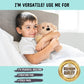 Happy Fuel Golden Retriever Stuffed Animal Heating Pad - 10" Plush Toy, Unscented, 1.5 lbs, Golden Dog for Warmth & Comfort