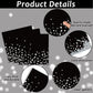 96 Pcs Black And Silver Party Supplies Paper Plates Napkins Silver Dot On Black Party Birthday Tableware Kit Black And White Bir