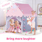 Sisticker Kids Play Tents For Girls Large Pink Playhouse For Kids Indoor And Outdoor Princess Tent For Kids Toddler Tent Children Play House