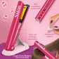 G.C Girls Hair Salon Toys Kids Pretend Play Hair Styling Kit With Realistic Blow Dryer Straightener Stylist Apron Scissors Acces