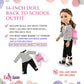 Emily Rose 14.5 Inch Doll Clothes 3 Piece Back To School 14 Inch Doll Outfit Gift Set, Includes Doll Back Pack | Gift Boxed!