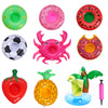 9Pcs Floating Drink Holder For Pool Drink Floats For Swimming Pool Pool Cup Holders For Drinks Doll Pool Float Pool Drink Holder