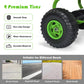 Costzon Go Kart For Kids, 4 Wheel Pedal Powered Go Cart With Adjustable Seat, Handbrake & Non-Slip Wheels, Outdoor Racer Ride On Pedal Car, Gift For Boys Girls (Green)