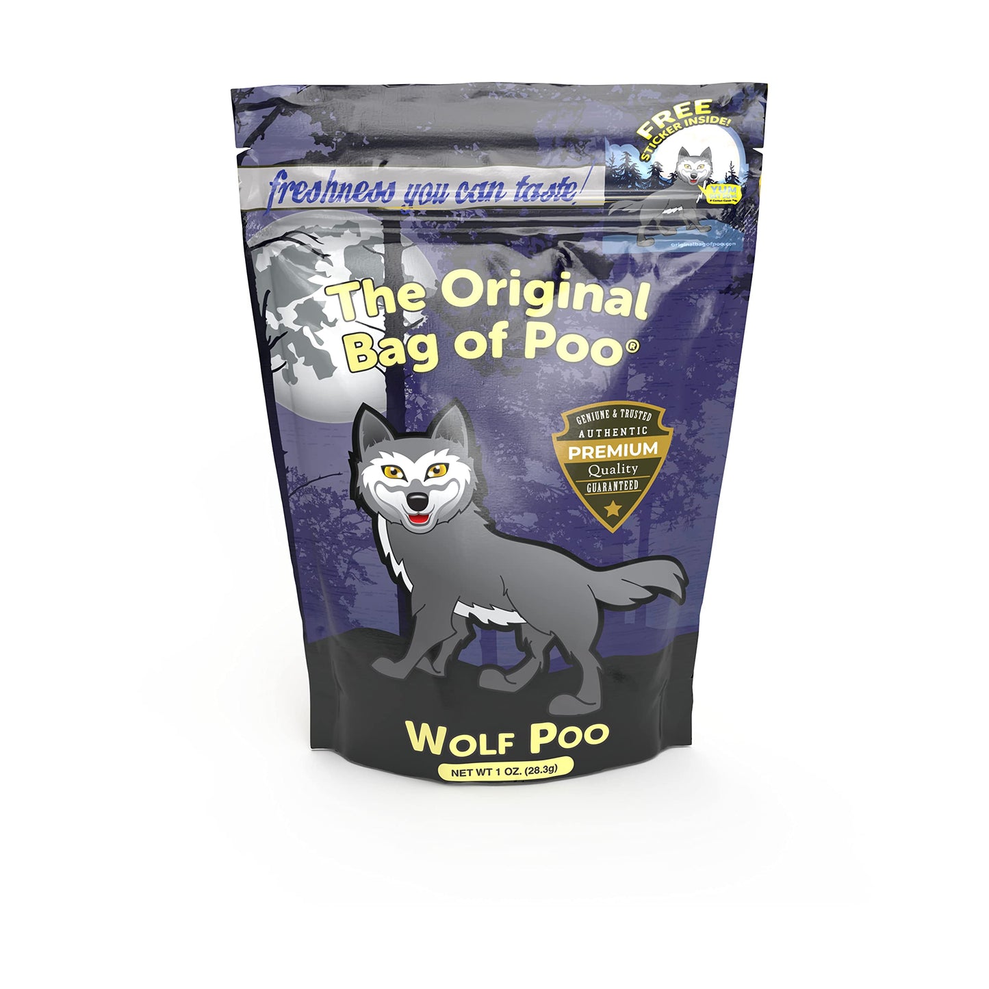 The Original Bag Of Poo, Novelty Cotton Candy Gag Gift (Vanilla Wolf)