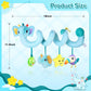 Car Seat & Stroller Toys For Boys Girls 0 3 6 9 Months,Infant Activity Spiral Hanging Plush Toys,Hanging Rattle Toys For Crib Mo
