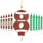 11 Pcs Football Birthday Candles Number 1-9 Candle Football Cake Topper Decor Football Themed Birthday Cake Decorations for Boys