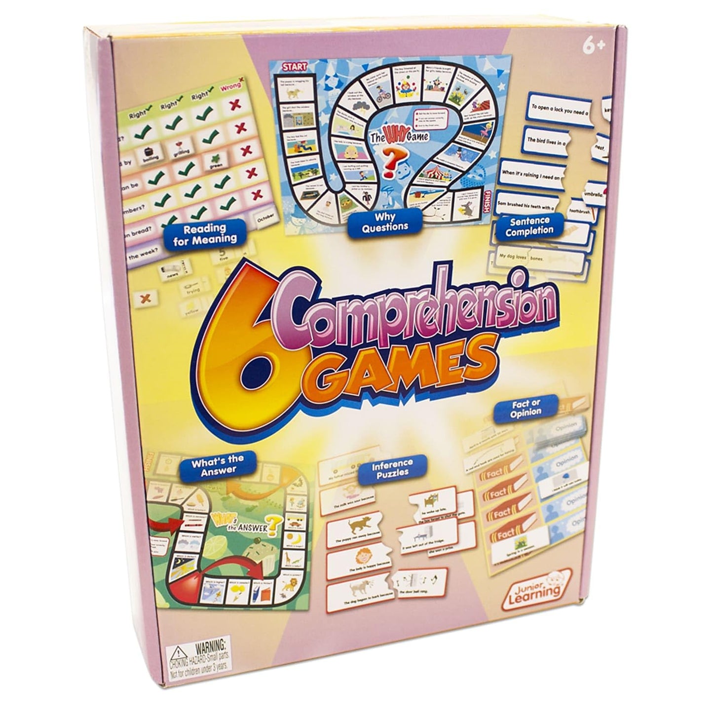 Junior Learning 6 Comprehension Games, Multi, (Model: JL406)