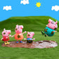 Peppa Pig Muddy Puddles Family 4-Figure Pack - Includes Peppa, George, Mummy & Daddy Pig - Toy Gift For Kids - Ages 3+