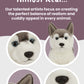 Living Nature Husky Stuffed Animal | Fluffy Dog Animal | Soft Toy Gift For Kids | 8 Inches