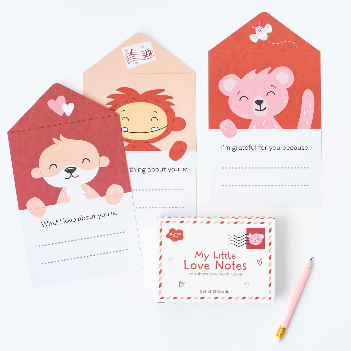 Slumberkins Lovebug'S Love Notes Bundle | Lovebug Mini Plush Stuffed Animal & My Little Love Notes | Celebrate Your Love This Valentine'S Day - Social Emotional Learning Toys For Boys And Girls