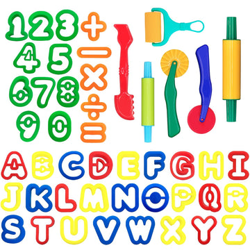 Clay And Play Dough Tools Six Piece Set - Ages 3 & Up Dimrom (47Pcs)