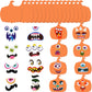 32 Pieces Halloween Foam Pumpkin Craft Kit And Pumpkin Foam Stickers Self Adhesive Halloween Stickers For Kid'S Halloween Party Crafts Decorations (Funny Style)