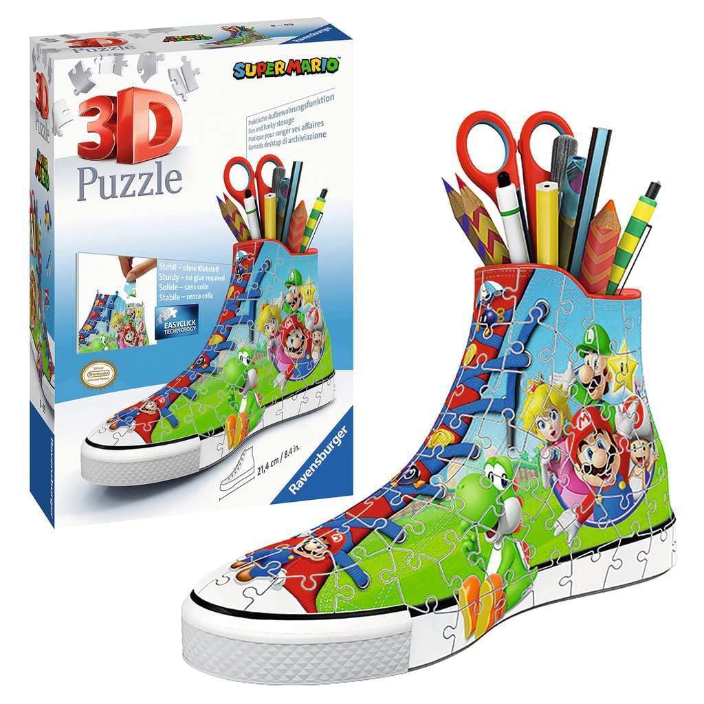 Ravensburger Super Mario Brothers 3D Jigsaw Puzzle - 108 Pieces, Plastic, Multi-coloured, 8.7 x 21.3 x 13.4 cm, Model