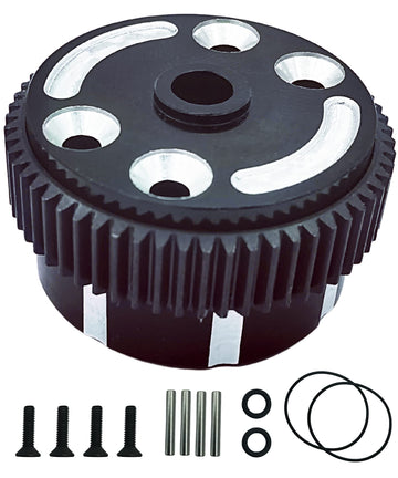 VICRAZZE Sealed Differential Case CNC Machined with Hardened Steel cog Differential Gear for 1/10 Traxxas Stampede, Rustler, Ban