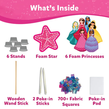 Skillmatics Poke-In Art - Magical Princesses, Easter Basket Stuffers, Mess-Free Fun For Kids, Diy Craft Kits, Creative Activity, Gifts For Girls & Boys Ages 4, 5, 6, 7, 8, 9