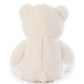 Poutmac 47 Inch Giant Teddy Bear Stuffed Animal White Big Plush Teddy Bear Valentine'S Gift For Girlfriend Soft Stuffed Bear Ani