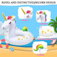 Rtudan Unicorn Pool Floats, Inflatable Swimming Floats Tube Rings,Fun Beach Pool Floaties, Lake Beach Summer Pool Raft Lounger For Adults Kids
