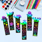 Beyumi 60Pcs Sea World Animals Scratch Bookmarks For Kids Diy Under The Sea Magic Art Rainbow Color Paper Craft Kit Summer Party Favors Birthday Gifts School Classroom Activity Art Project Supplies