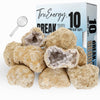 Truenergy Large Break Your Own Geodes 10 (2.5   -3.5'') Premium Easy To Open Geode With Crystals - Includes Magnifying Glass And