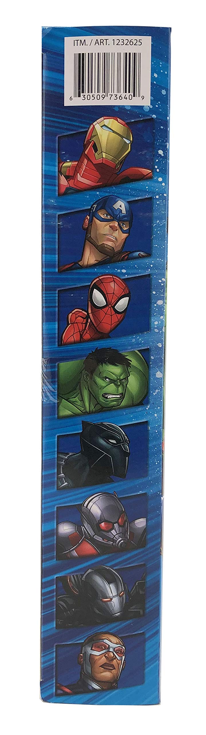 Hasbro Marvel Avengers Action Figures Set - 8 Piece Plastic Collection, Includes Iron Man, Hulk, Captain America & More, Black