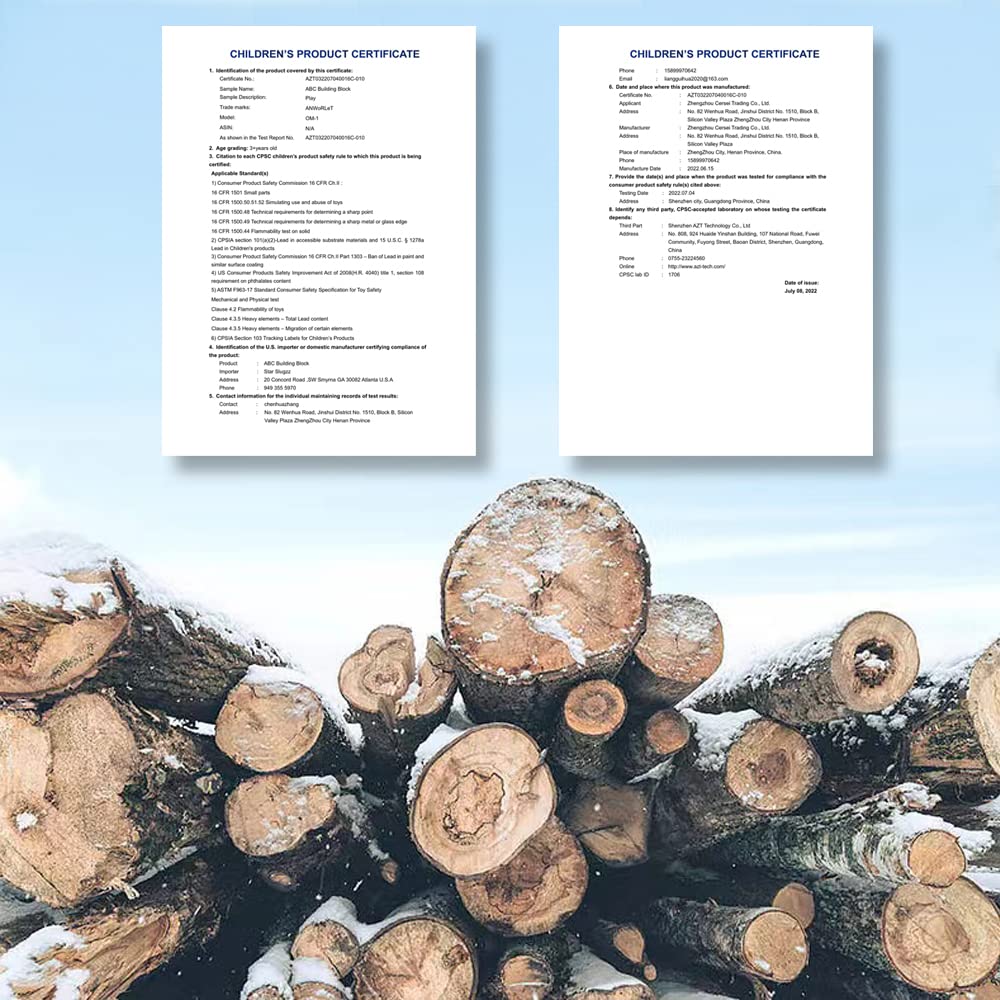 Wooden Blocks,31 Pcs Abc Building Blocks,Wooden Alphabet Baby Blocks,Counting & Building Block Set,Blocks Toys For 3+ Year Old,1.18Inch,Gifts