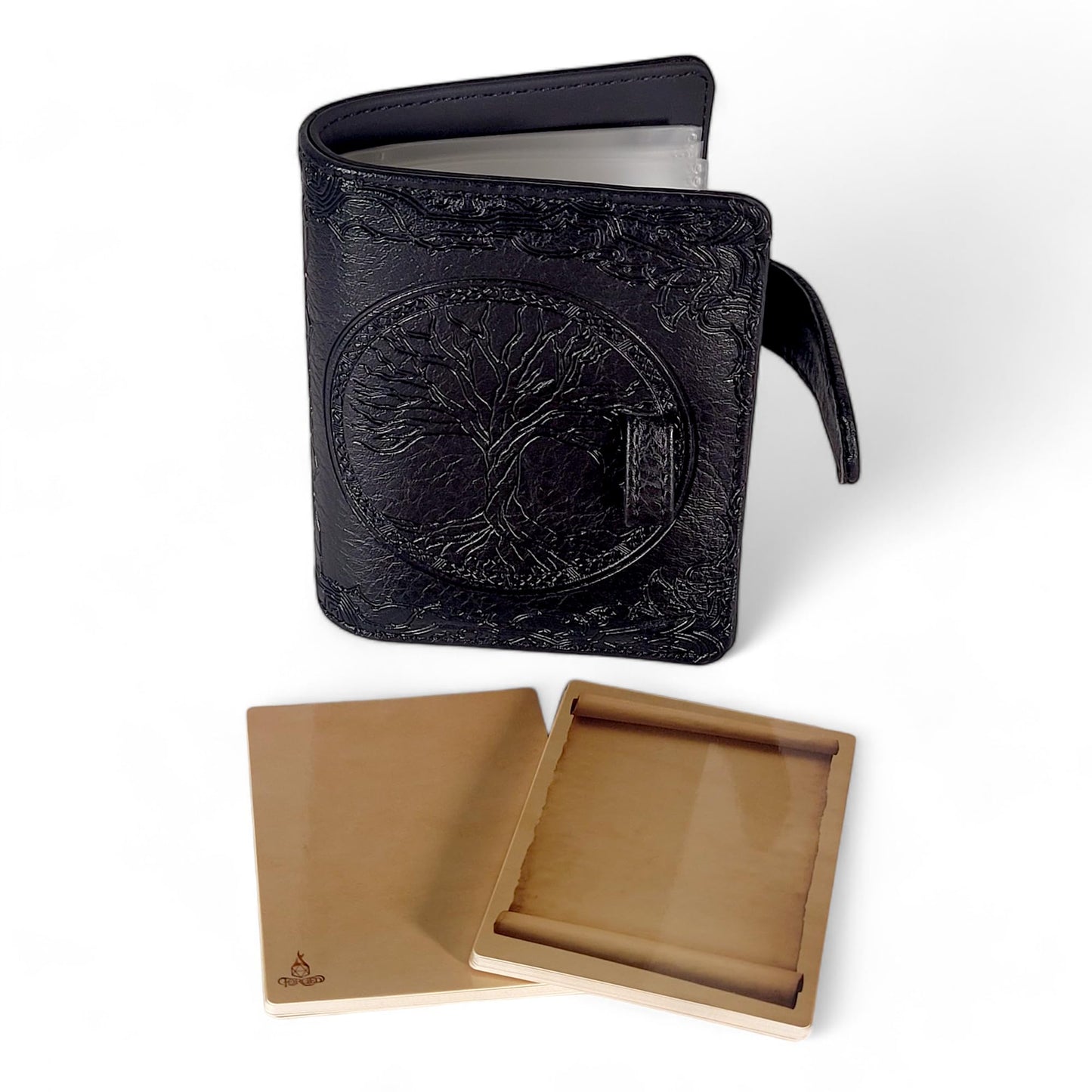 Forged Dice Co. Book Of Incantations Spell Card Book - Druid Edition - Black