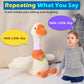 13' Talking Dancing Goose Swan Stuffed Animal Repeating What You Say Mimicking Recording Plush Baby Toy Musical English Song Singing Glowing Animated Twisting Gift Toy For Boy Kid