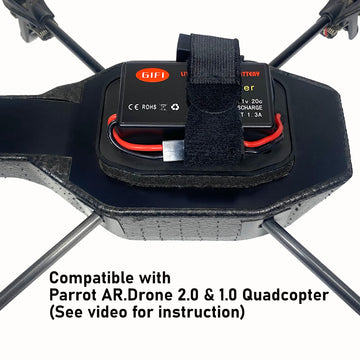 MaximalPower Gifi Power LiPo Battery or Charger for Parrot AR.Drone 2.0 & 1.0 Quadricopter (2 Battery 2000mAh)